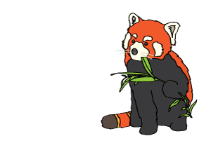 Red panda No Lesser Panda Logo